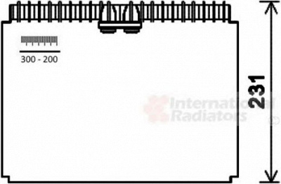 VAN WEZEL 4300v610 -  Испаритель, кондиционер